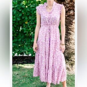 Perry Walker The Martha II purple floral boho dress